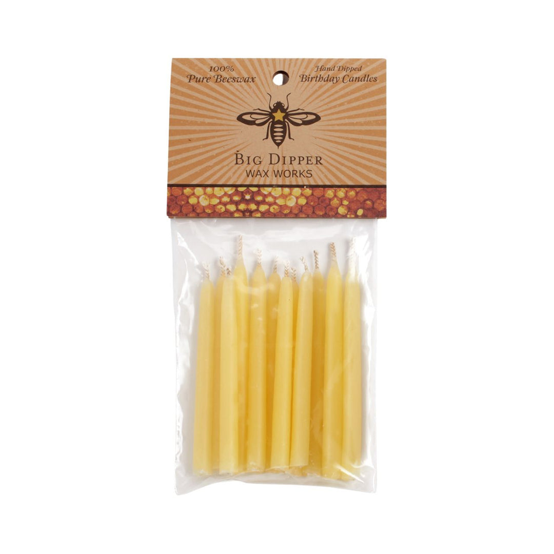 Beeswax Birthday Candles - 12pk