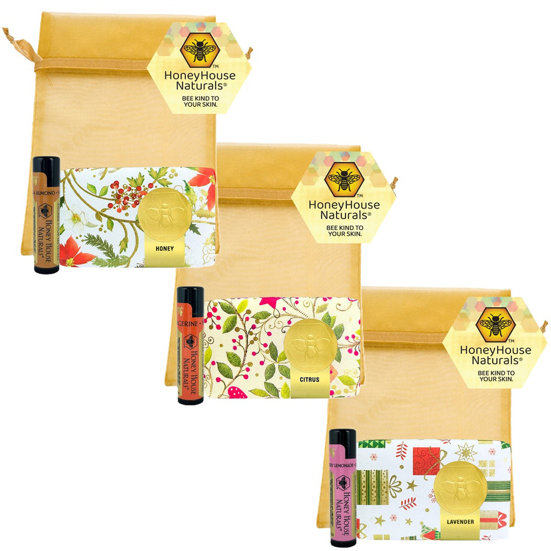 Holiday Soap (3.5 oz) & Lip Butter Gift Set