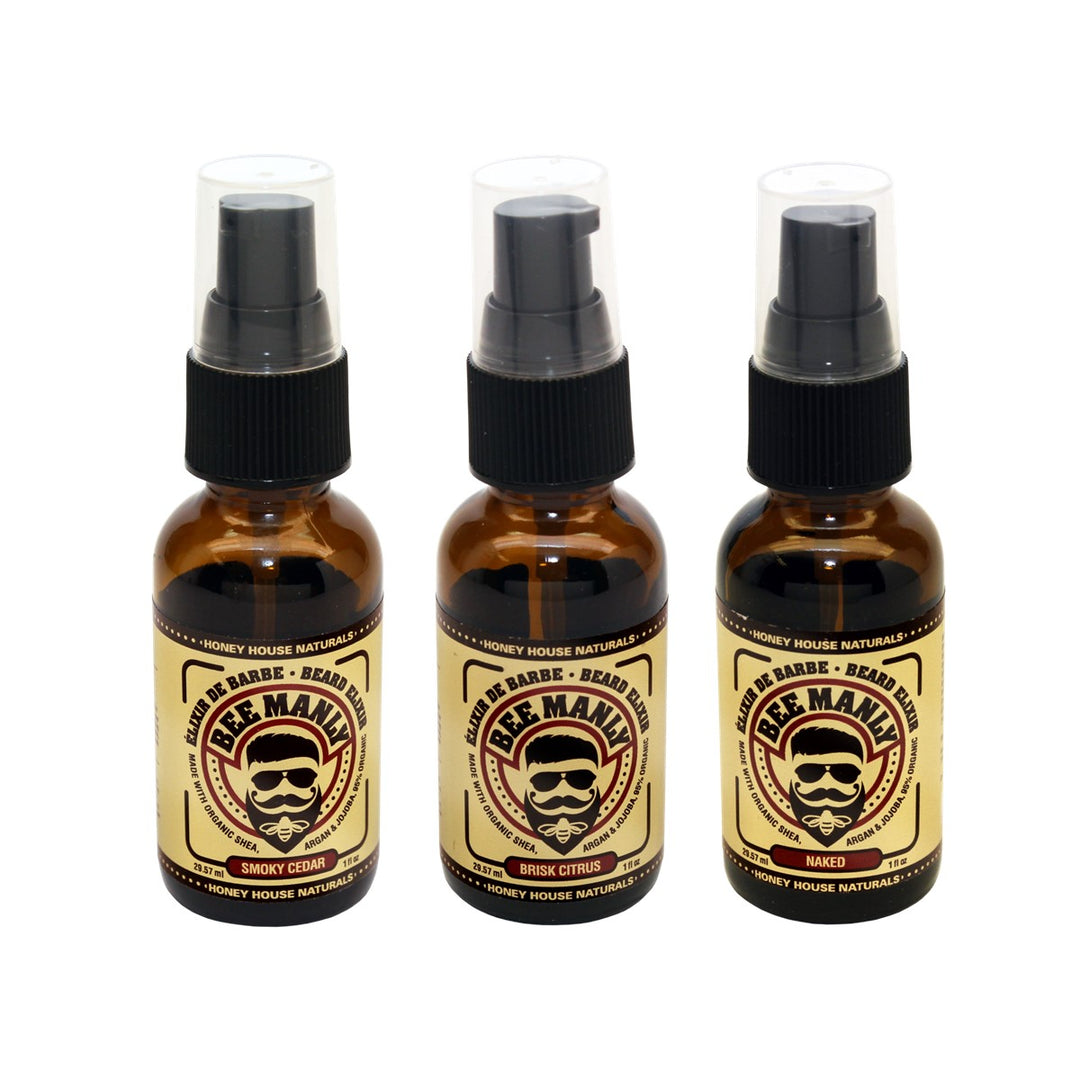 Set de regalo para barba orgánica Bee Manly de 2 piezas