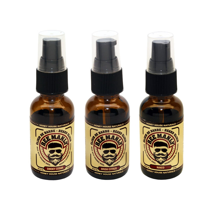 Set de regalo para barba orgánica Bee Manly de 2 piezas