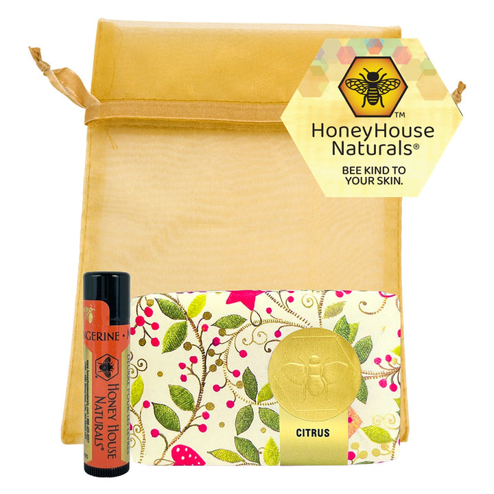 Holiday Soap (3.5 oz) & Lip Butter Gift Set