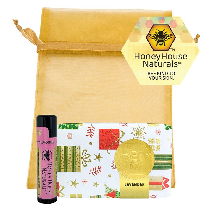 Holiday Soap (3.5 oz) & Lip Butter Gift Set