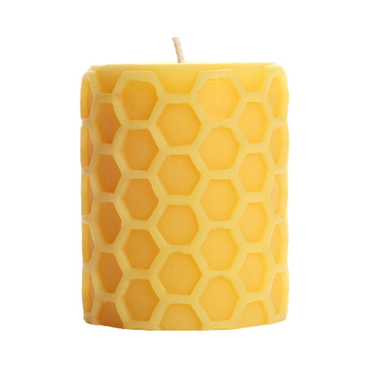 Vela de pilar de panal de cera de abejas