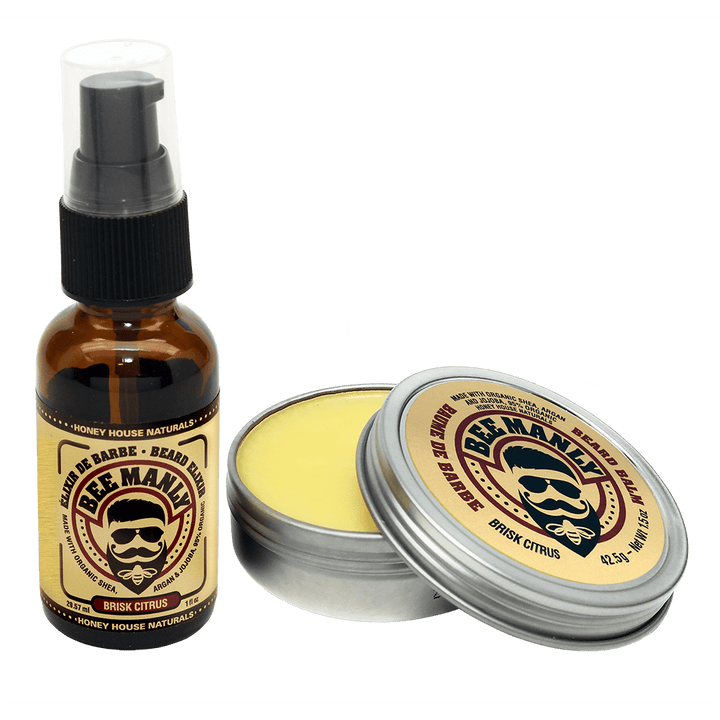 Honey House Naturals Bee Manly Beard Gift Set 2-Piece