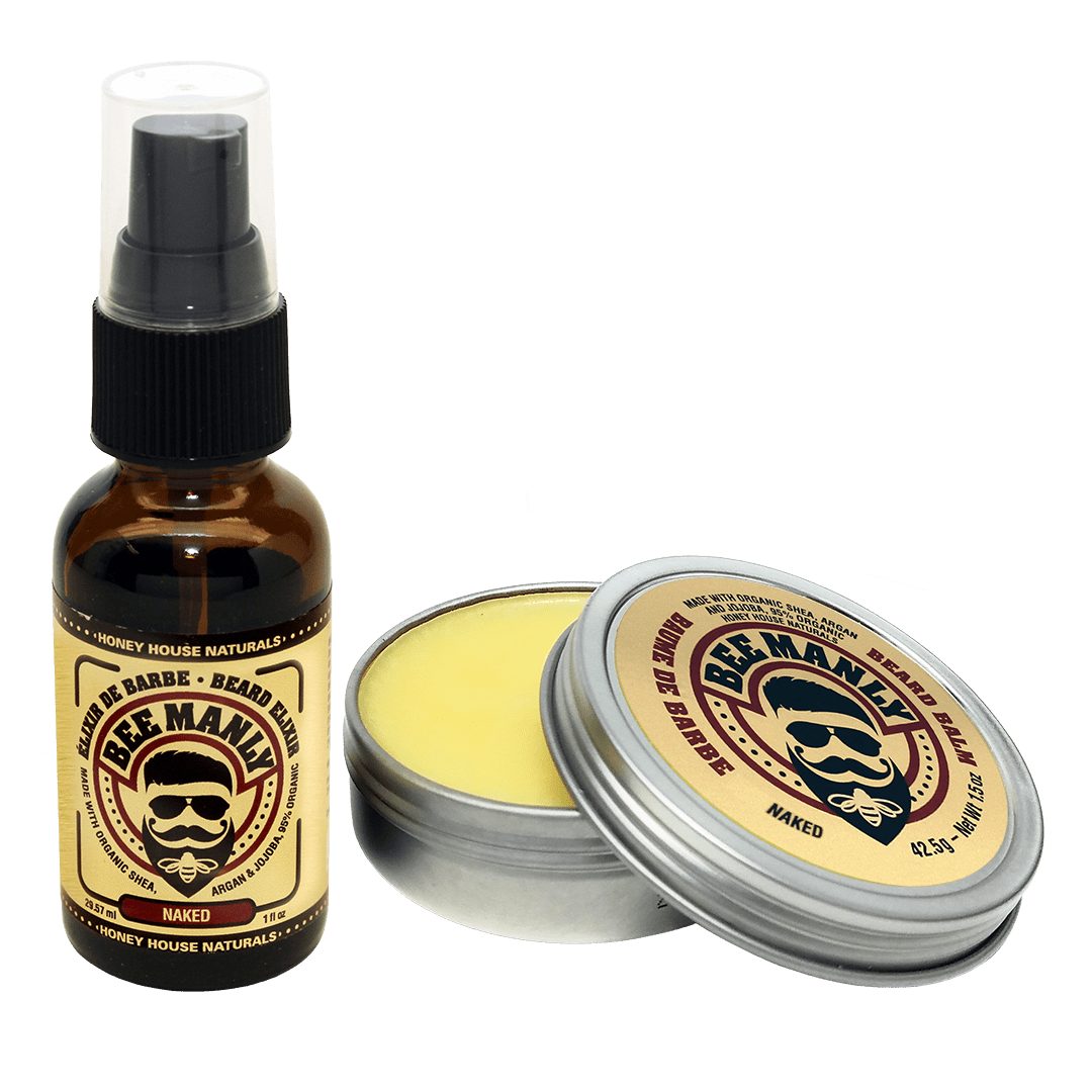 Honey House Naturals Bee Manly Beard Gift Set 2-Piece