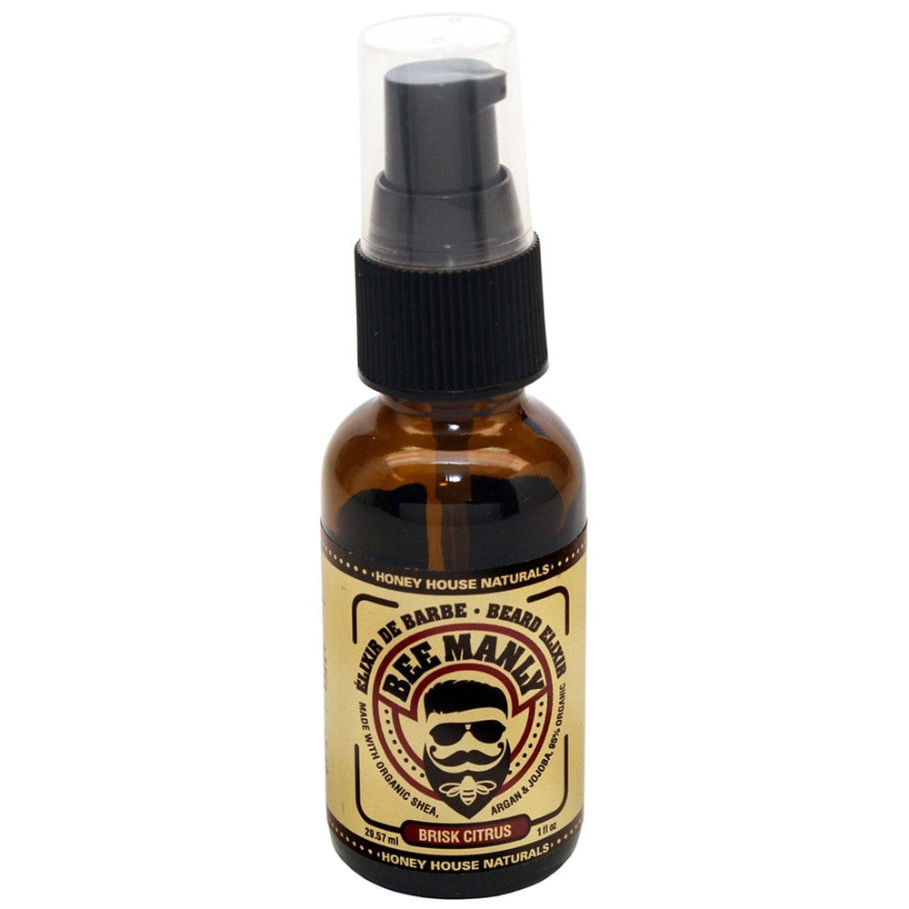 Honey House Naturals Brisk Citrus Bee Manly Beard Elixir