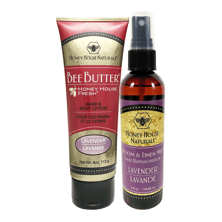 Honey House Naturals Choose Your Own Scent Combination Room Mist & Bee Butter Cream Tube Gift Set