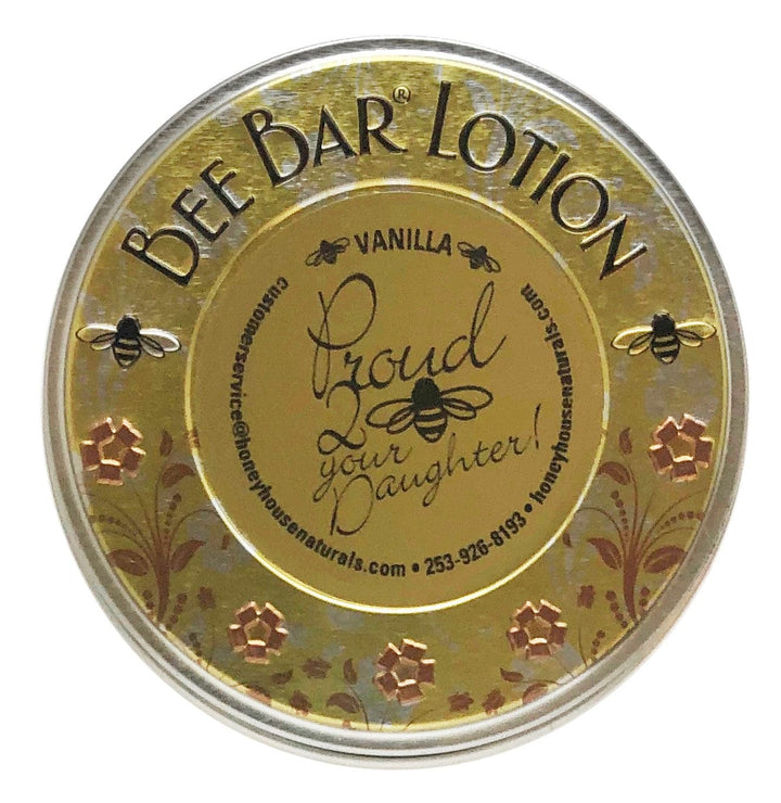 Honey House Naturals Daughter / Vanilla Sentiment Large Bee Bar - Dad, Mom, Son, Daughter