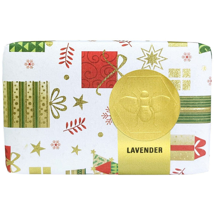 Honey House Naturals Lavender Holiday Paper Wrapped Soap - 3.5 oz - While Supplies Last