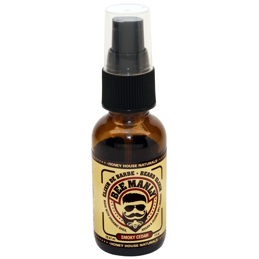 Honey House Naturals Smoky Cedar Bee Manly Beard Elixir