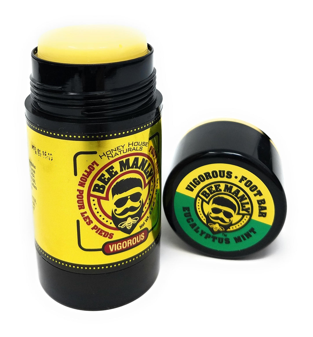 Honey House Naturals Vigorous Bee Manly Foot Bar Lotion