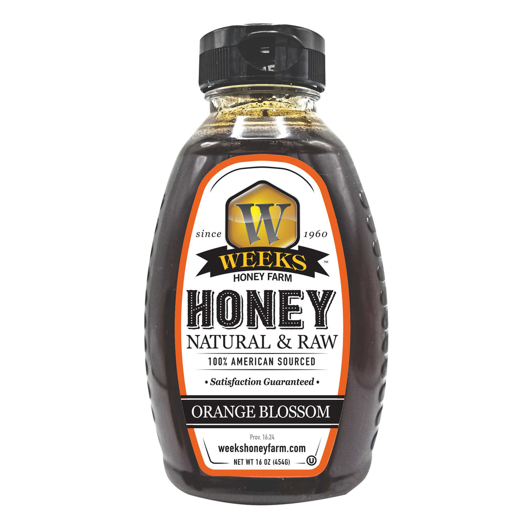 Mono-Floral Honey Trio – Blackberry, Orange Blossom &amp; Tupelo (3 x 16 oz)