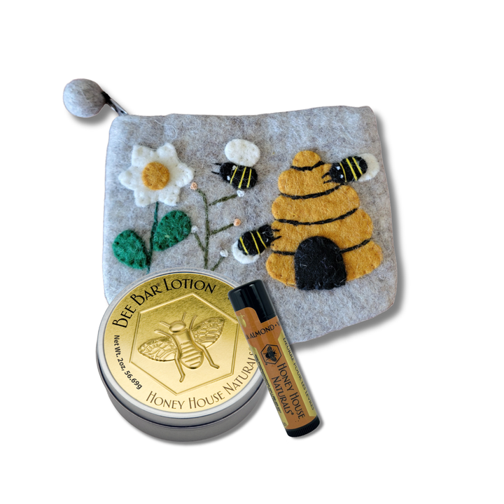 Wollbeutel Bienenbeutel Geschenkset