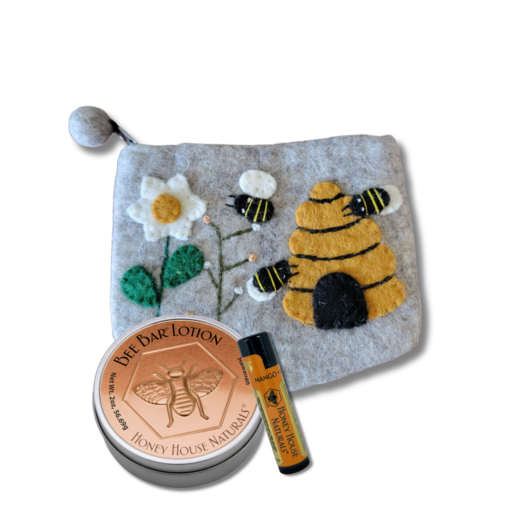 Wollbeutel Bienenbeutel Geschenkset