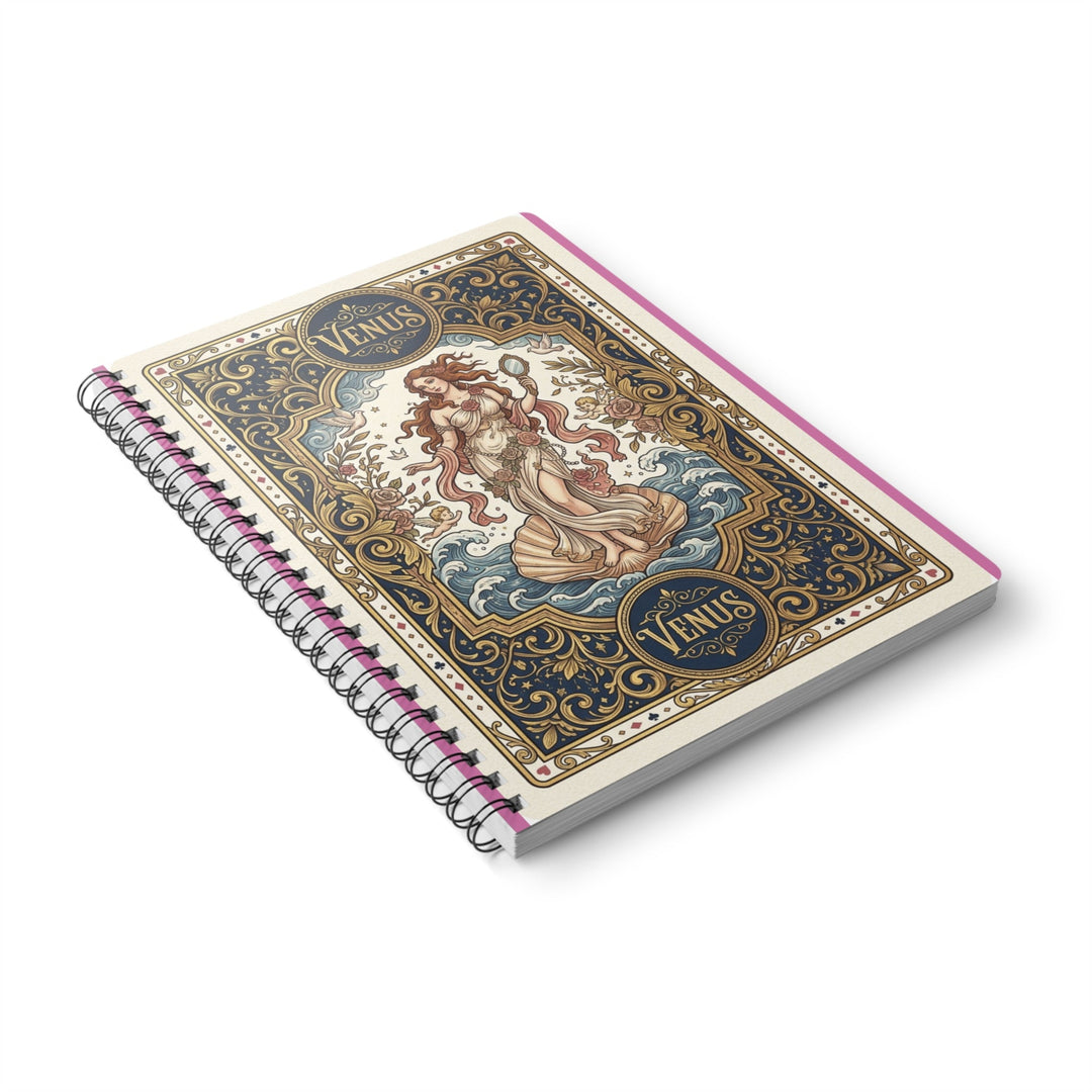 Venus Art Nouveau A5 Wirobound Notebook — Lined Journal with &