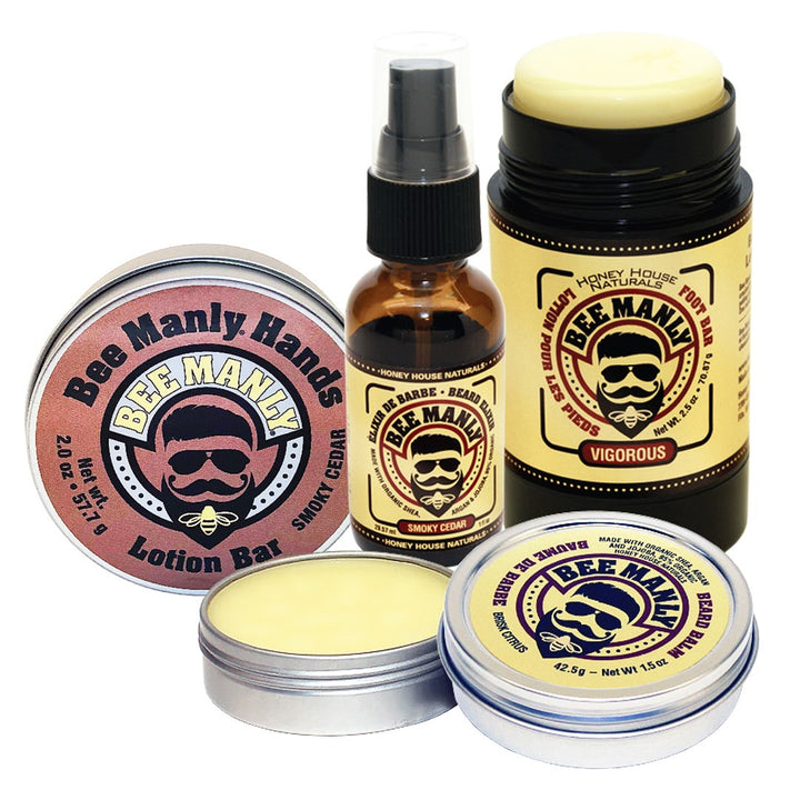 Set de regalo Bee Manly de 4 piezas