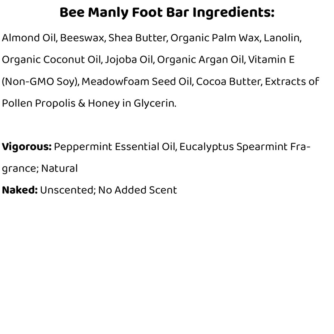 Bee Manly Foot Bar Lotion