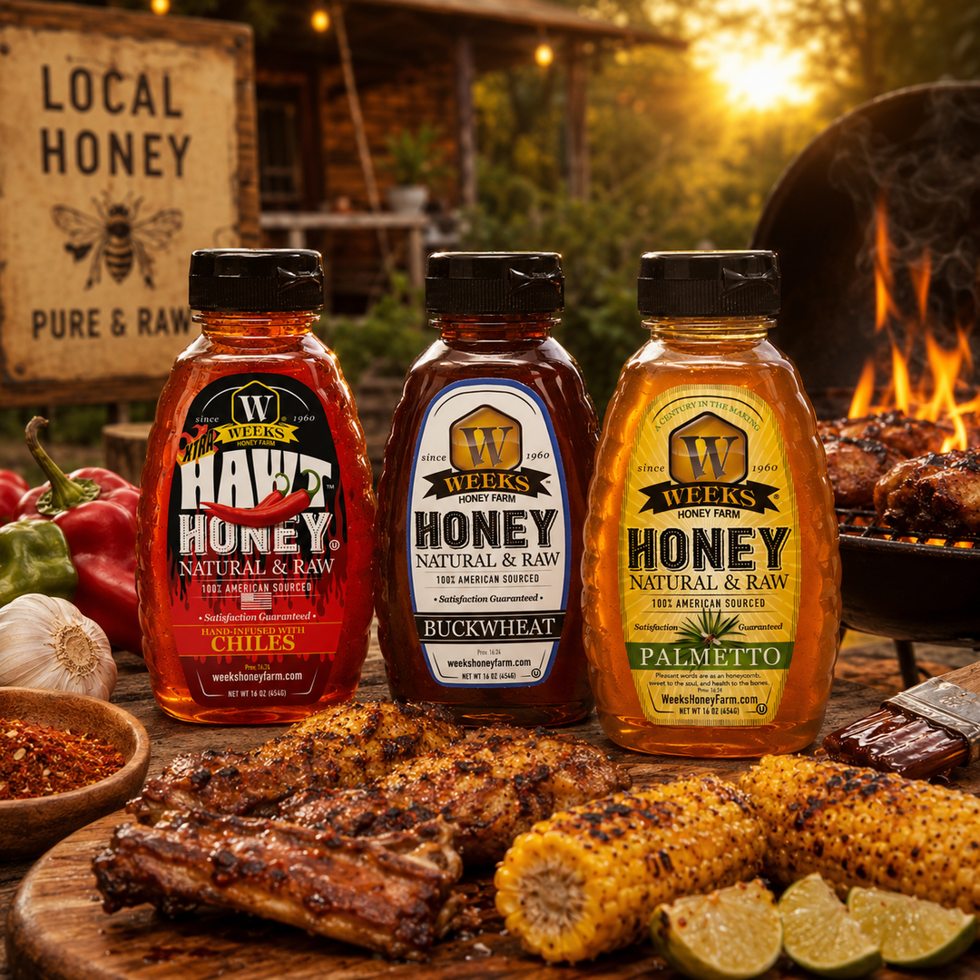 Best Sellers Honey Trio – Hawt Honey, Buckwheat &amp; Palmetto (3 x 16 oz)