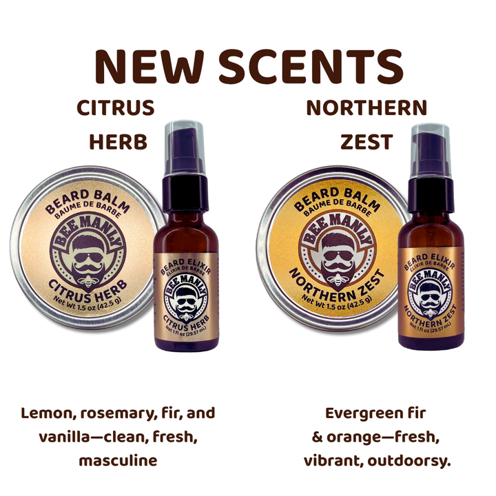 Bee Manly 4-Piece Gift Set - Hands, Balm, Elixir &amp; Foot Bar
