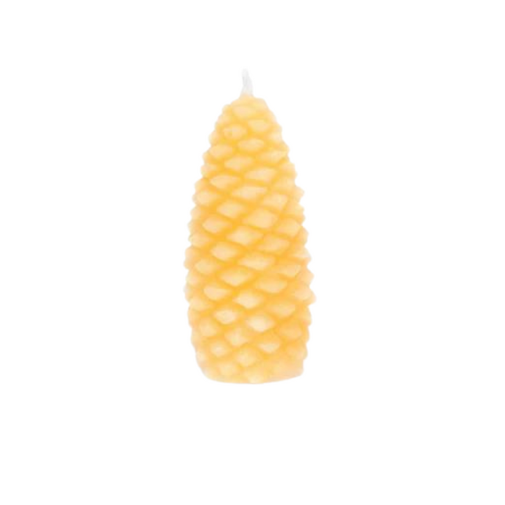 Beeswax Fir Cone Candle