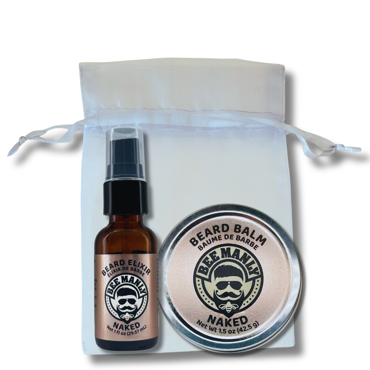 Bee Manly Beard Gift Set - Balm &amp; Elixir - 2 piece
