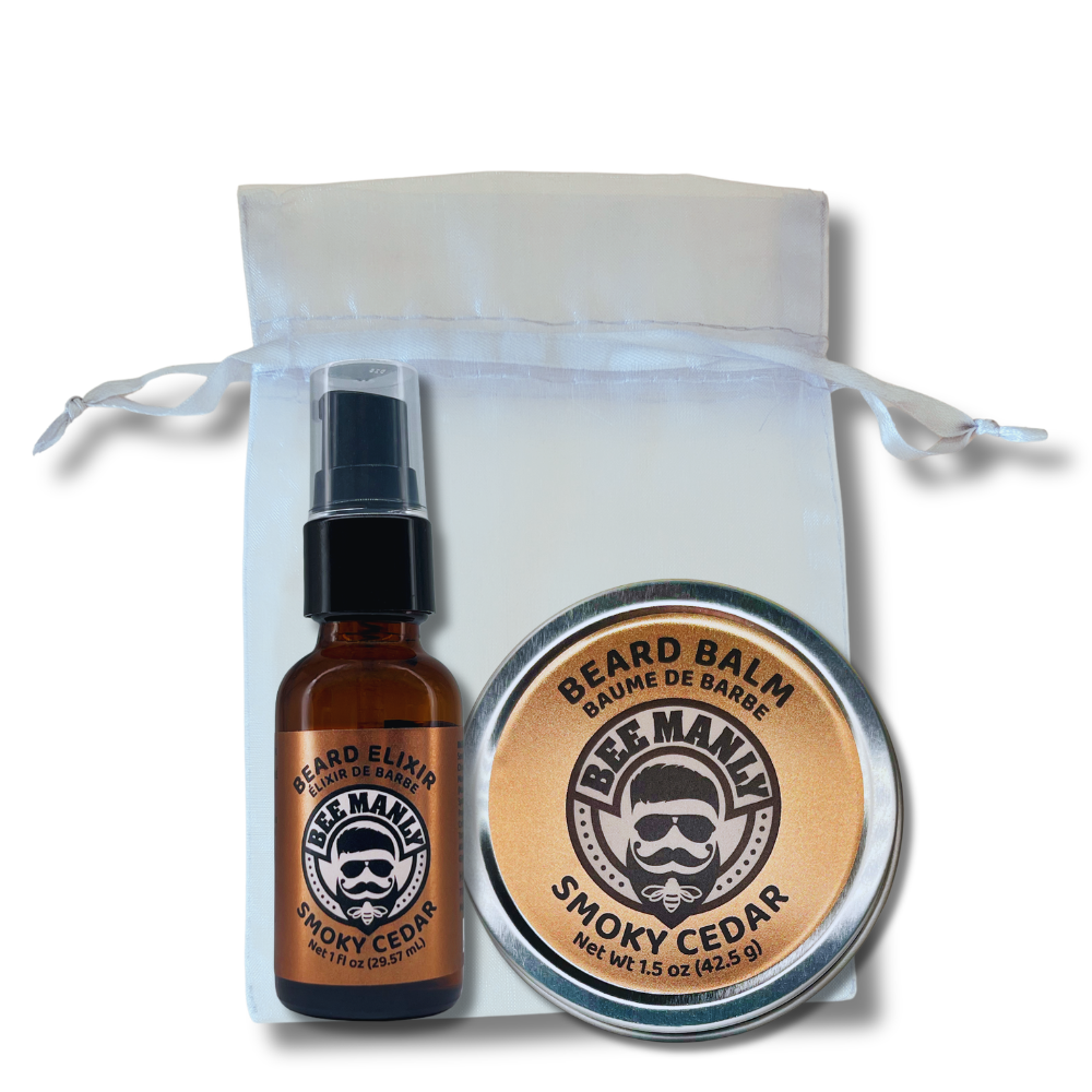 Bee Manly Beard Gift Set - Balm &amp; Elixir - 2 piece