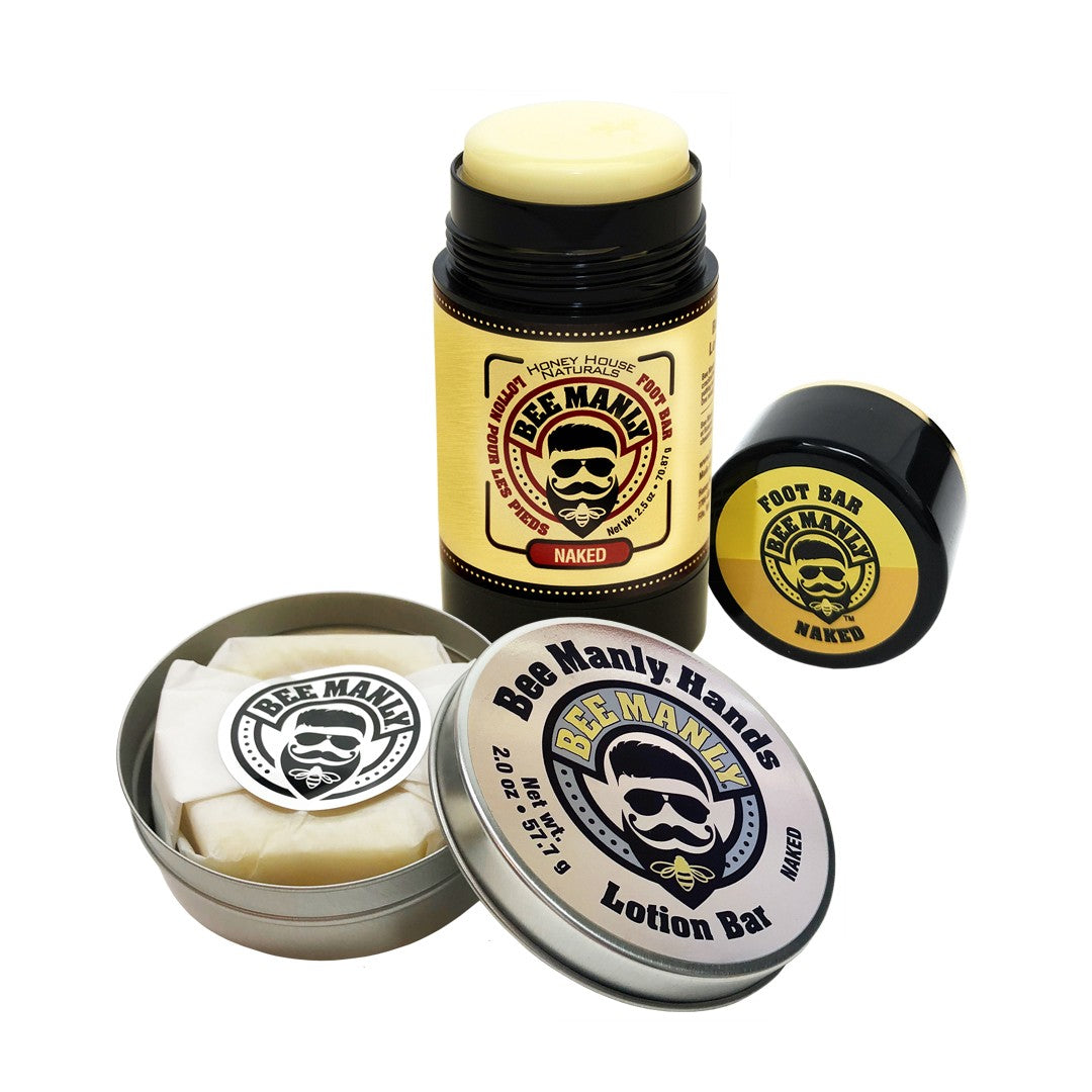Bee Manly Hands & Feet Lotion Gift Set