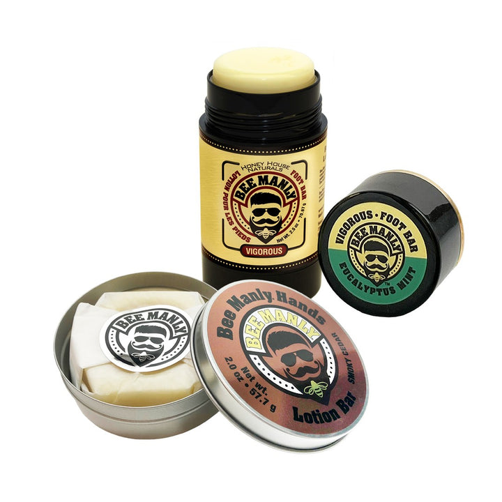 Bee Manly Hands & Feet Lotion Gift Set