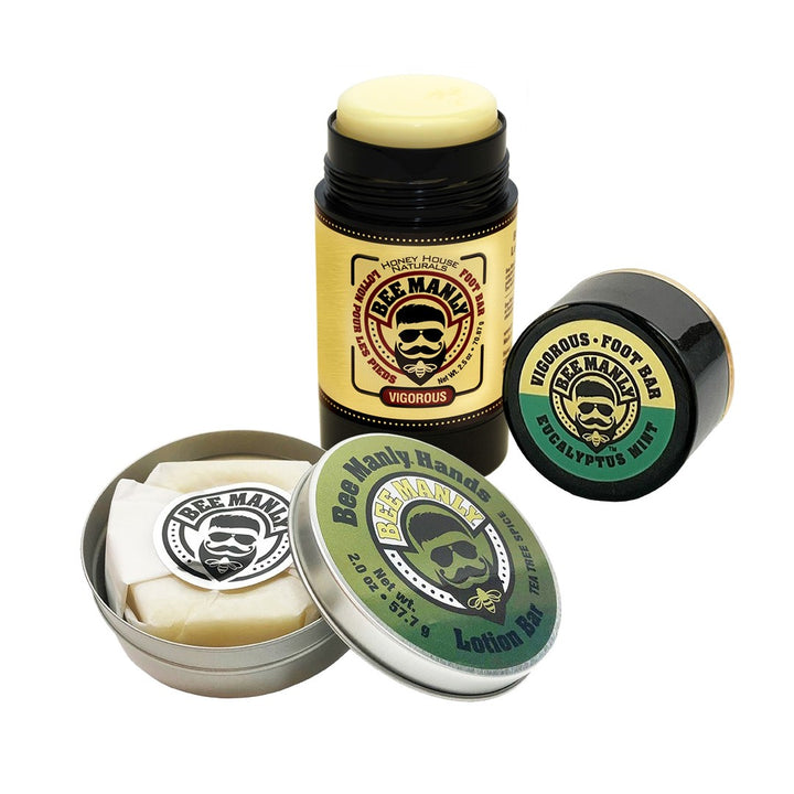 Bee Manly Hands & Feet Lotion Gift Set
