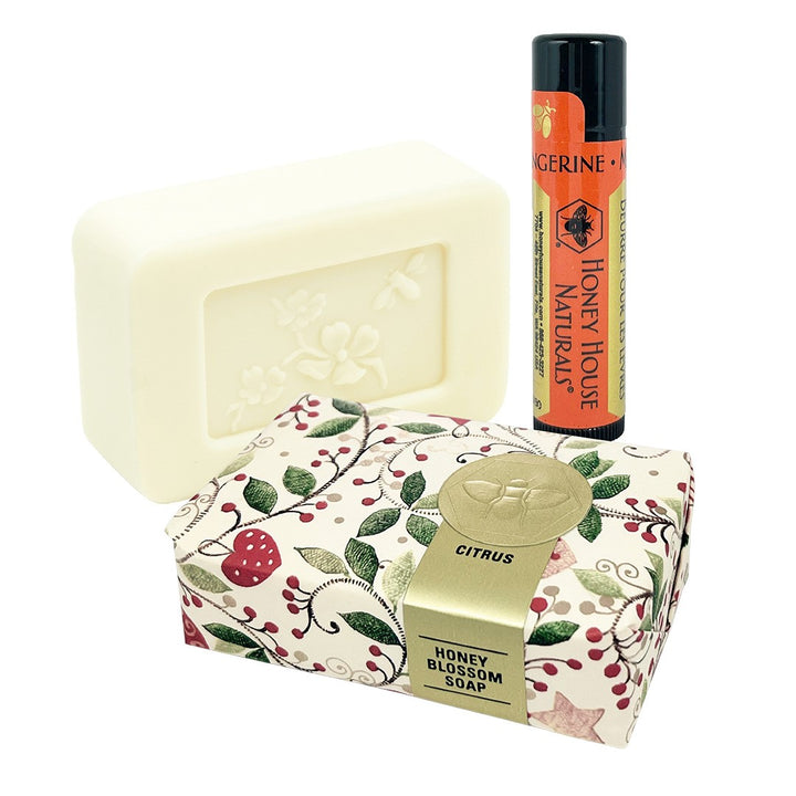 Holiday Soap (3.5 oz) & Lip Butter Gift Set