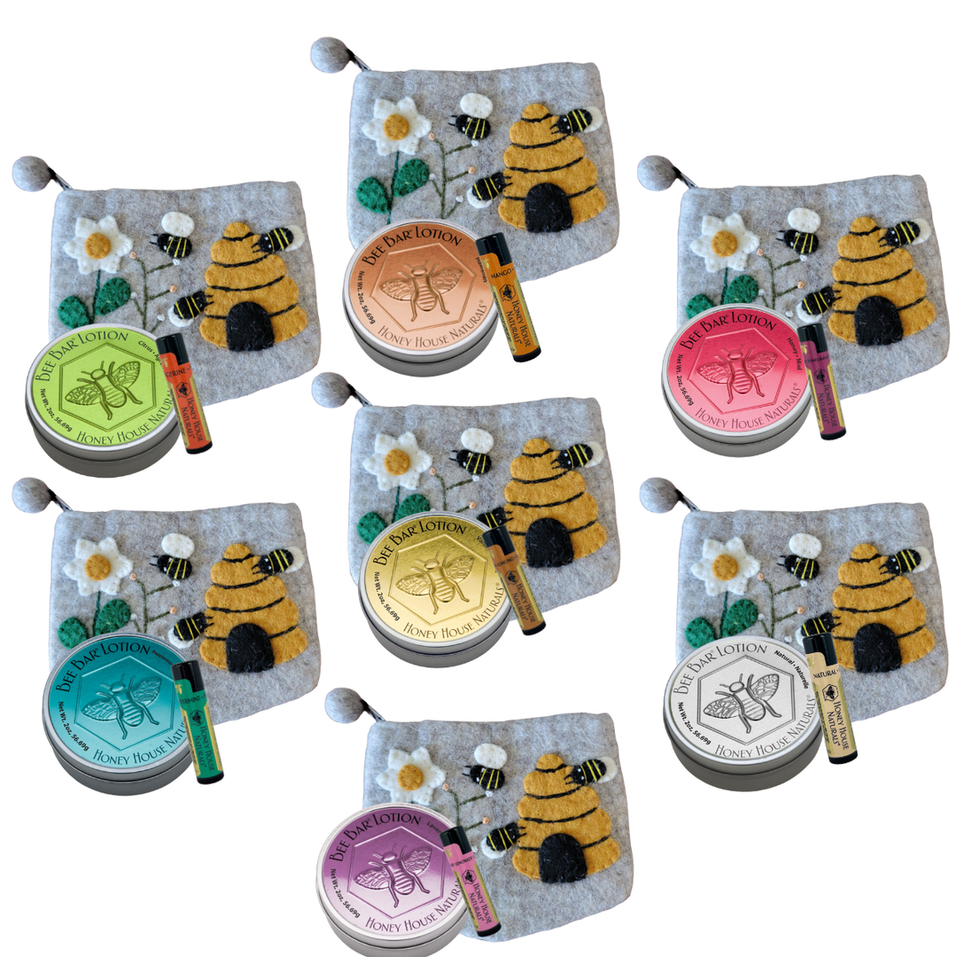 Wollbeutel Bienenbeutel Geschenkset