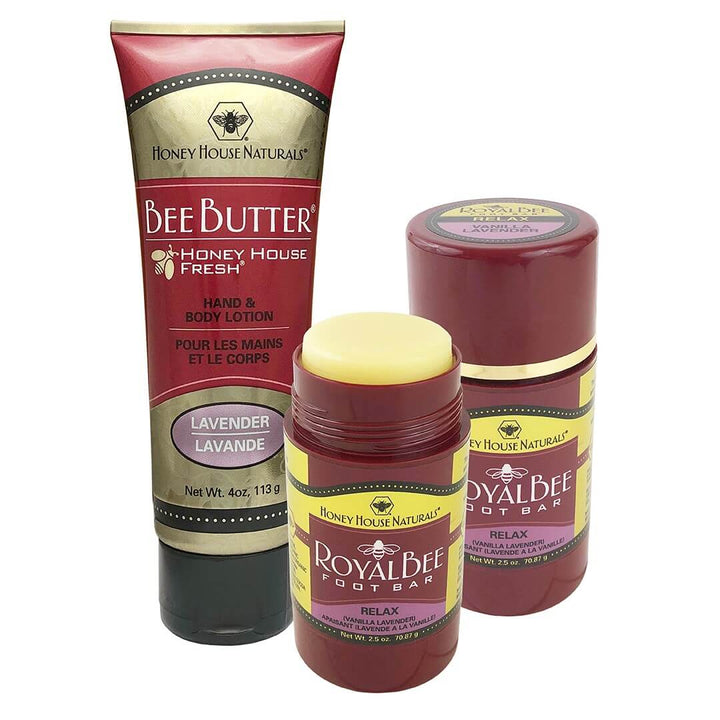 Bienenbuttercremetube und Fußseife als Geschenkset