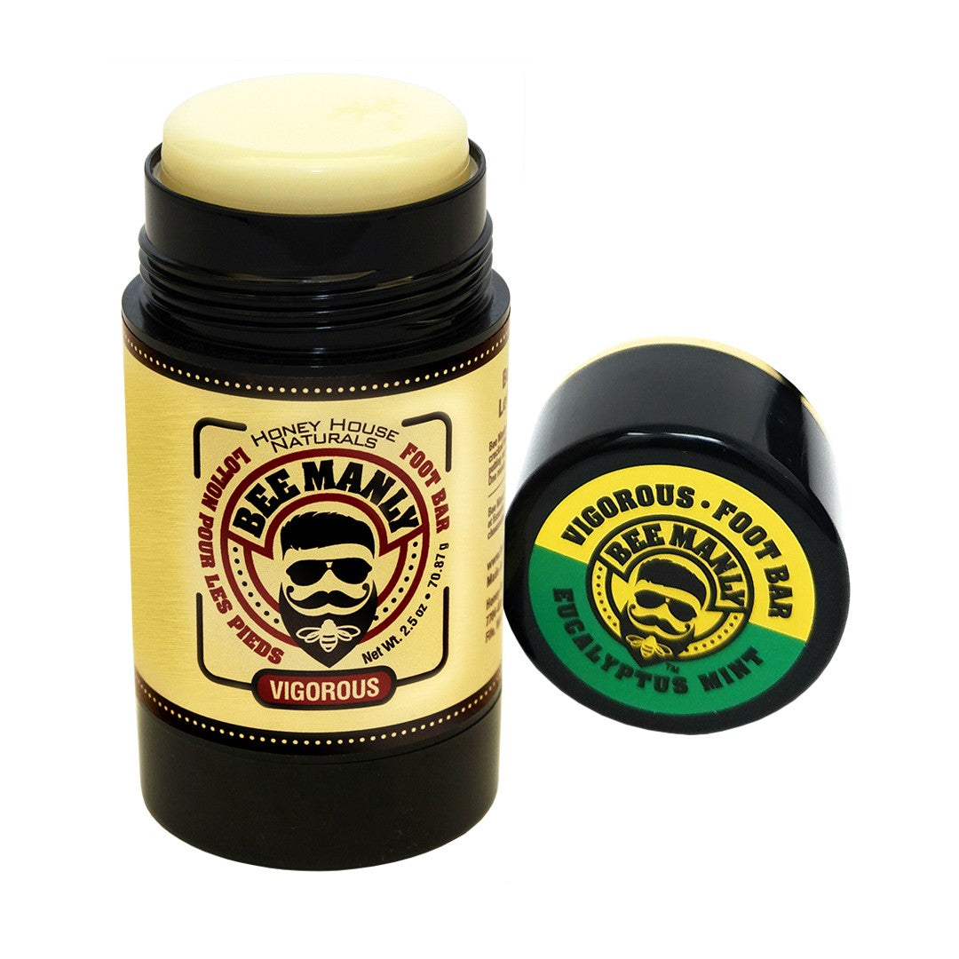 Bee Manly Gift Set: Beard Balm, Elixir &amp; Foot Bar Set