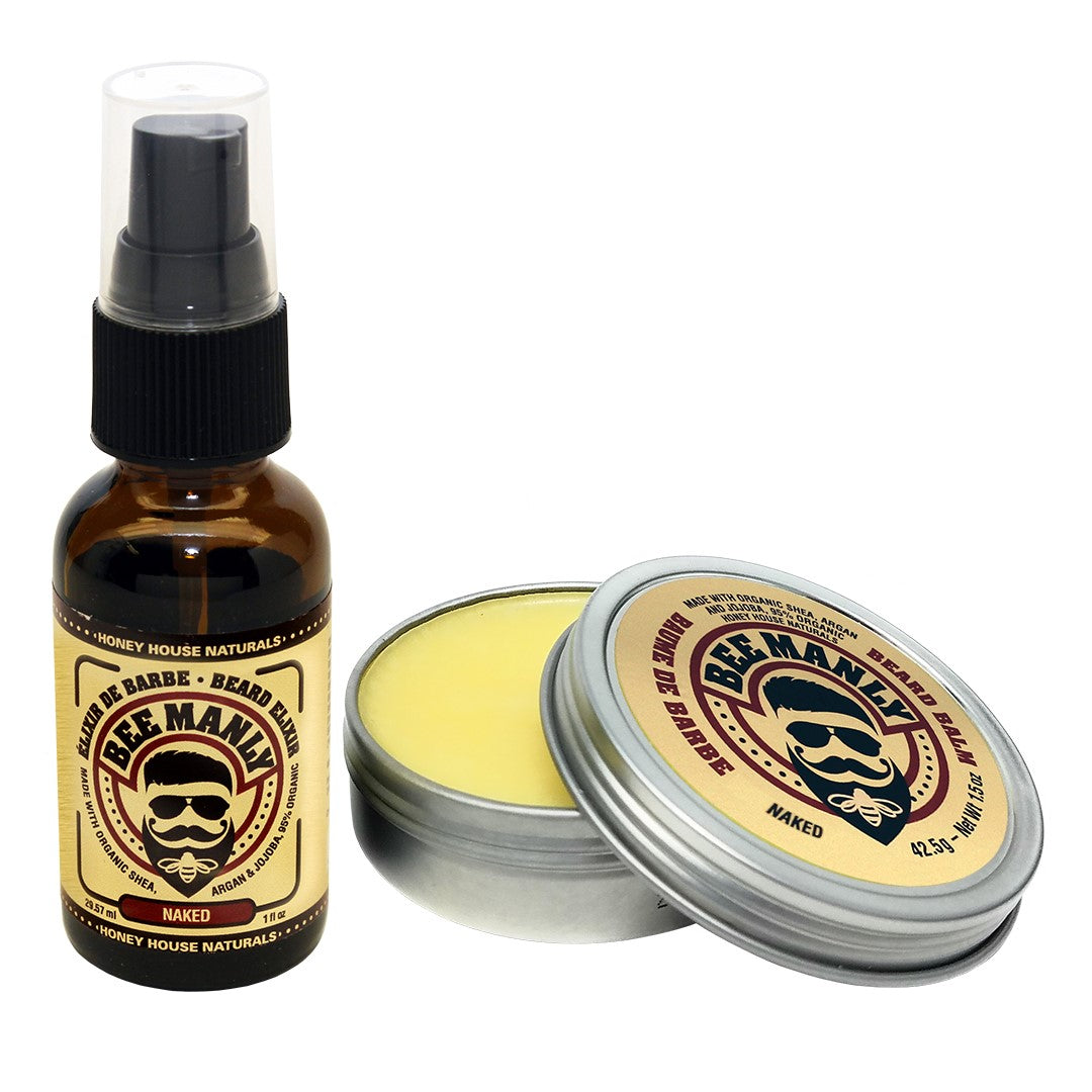 Bee Manly Organic Beard Gift Set 2-Piece