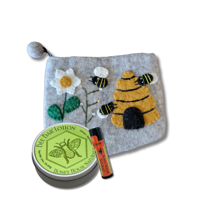 Wollbeutel Bienenbeutel Geschenkset