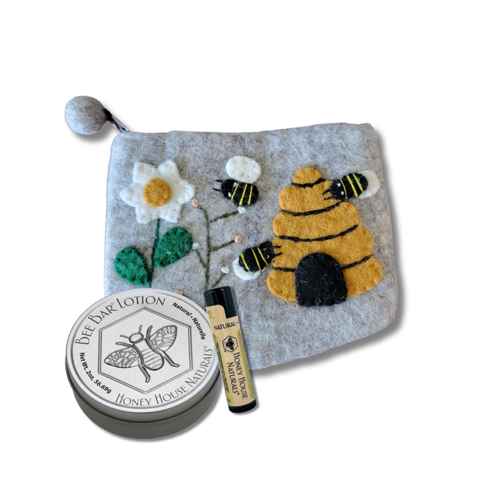 Wollbeutel Bienenbeutel Geschenkset