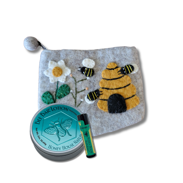 Wollbeutel Bienenbeutel Geschenkset