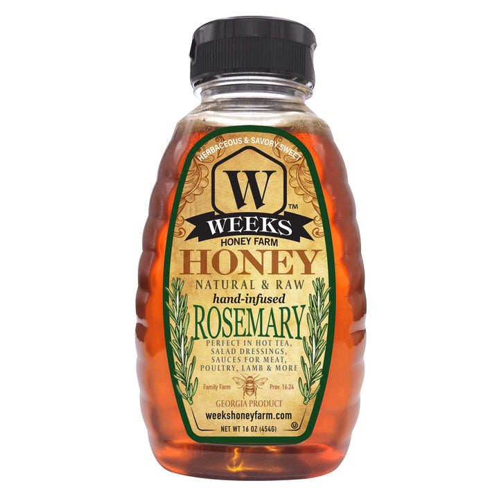 Infused Honey Trio – Ceylon Cinnamon, Rosemary &amp; Salted Honey (3 x 16 oz)