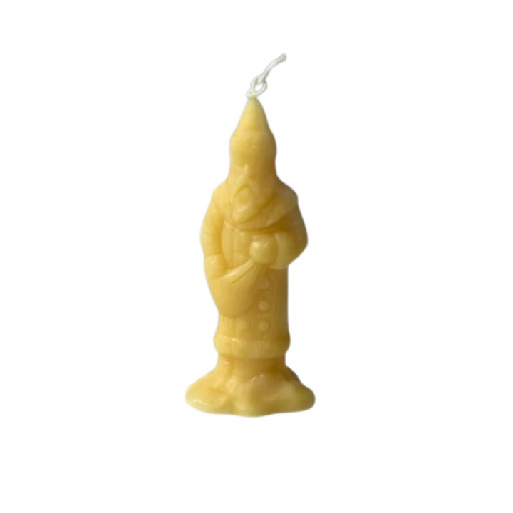 Beeswax Victorian Santa Candle