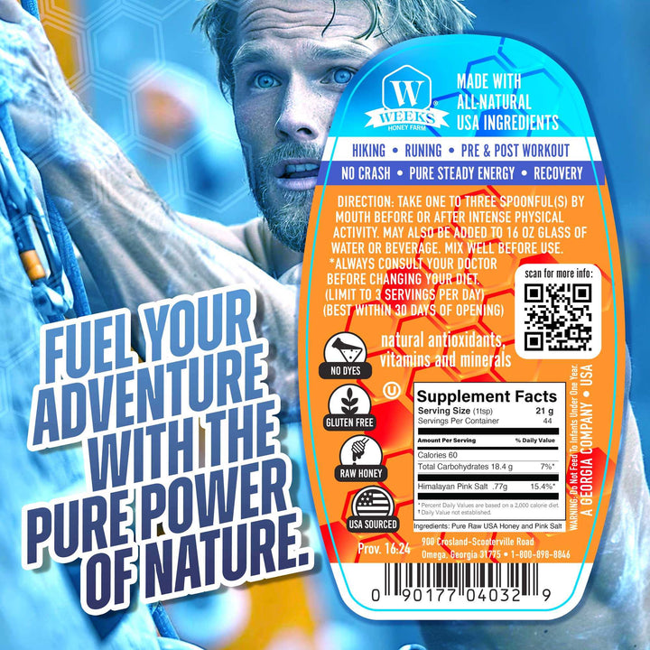 Surge Honey™ – Pure Raw Energy &amp; Electrolyte Boost for Pre/Post Workouts