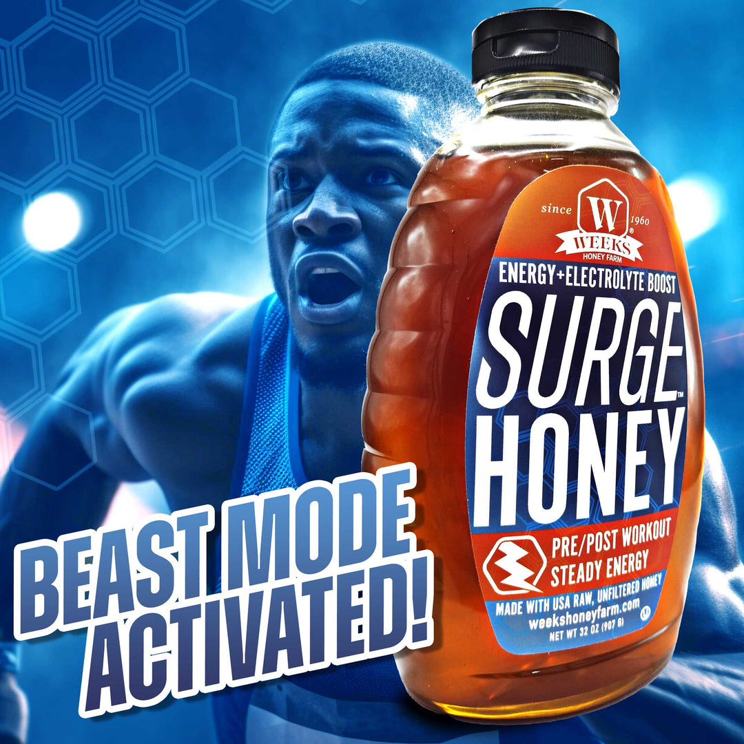 Surge Honey™ – Pure Raw Energy &amp; Electrolyte Boost for Pre/Post Workouts