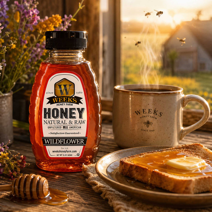 Georgia Wildflower Honey | 100% Raw &amp; Pure – Weeks Honey Farm