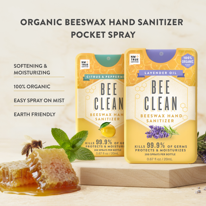 Bee Clean Organic Beeswax Hand Sanitizer