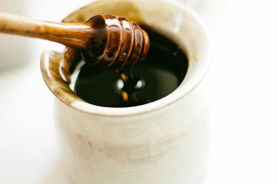 Raw Buckwheat Honey - Pure, All-Natural, Antioxidant-Rich, Dark &amp; Robust Molasses Flavor for Coffee, Waffles, BBQ Sauce | Weeks Honey Farm