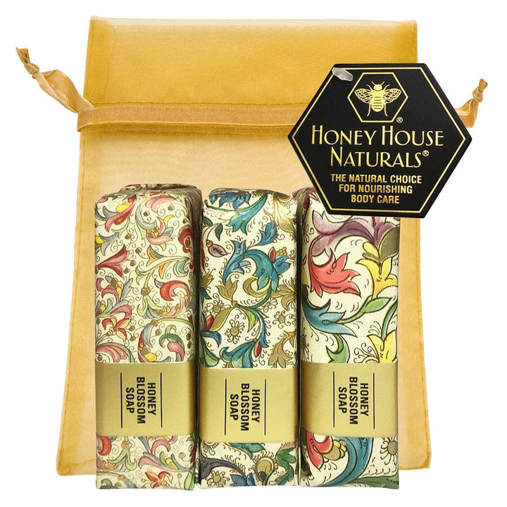 Honey House Naturals 3 Wrapped Soap Gift Set