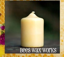Honey House Naturals Beeswax Pillar 2"