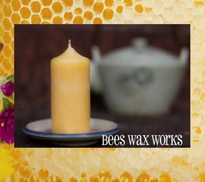 Honey House Naturals Beeswax Pillar 3"