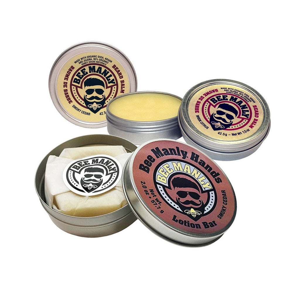Honey House Naturals Choose Your Own Scent Combination Bee Manly Hands & Balm Gift Set 2-Piece