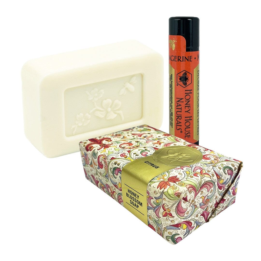 Honey House Naturals Choose Your Own Scent Combination Lip Butter & 3.5oz Soap Gift Set
