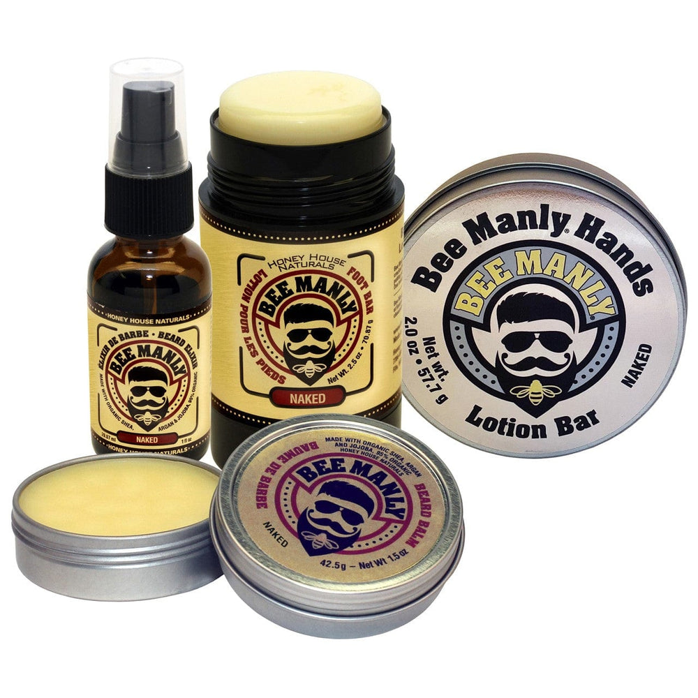 Honey House Naturals Choose Your Scent Combination Bee Manly 4-Piece Gift Set